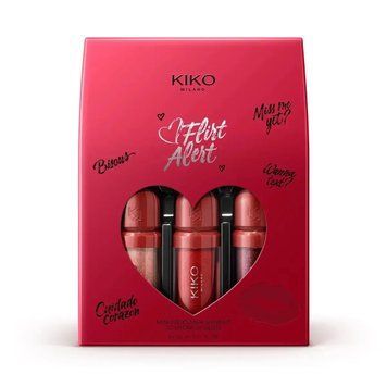 Набір із 3 міні-блисків для губ 3D Hydra Kiko Milano Flirt Alert Mini Kisses Maxi Shine Kit 3D Hydra Lip Gloss 10,5 мл 1800/85932 фото