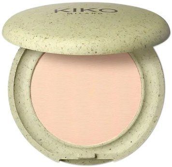Компактні тіні для повік Kiko Milano Green Me Eyeshadow з екстрактом граната 01 Matte Beige 2 г 120нрр фото