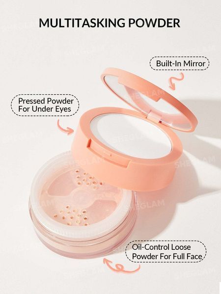 Матуюча пудра Sheglam  Insta-Ready Face & Under Eye Setting Powder Duo-Bisque 355/85963 фото