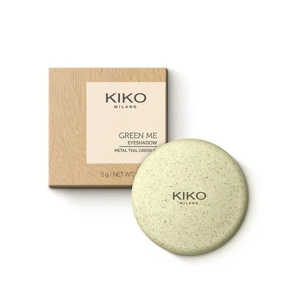 Компактні тіні для повік Kiko Milano Green Me Eyeshadow з екстрактом граната 01 Matte Beige 2 г 120нрр фото