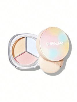 Трикололірна розсипчаста пудра Radiance Ring 3-in-1 Correcting Setting Powder 355/85963 фото