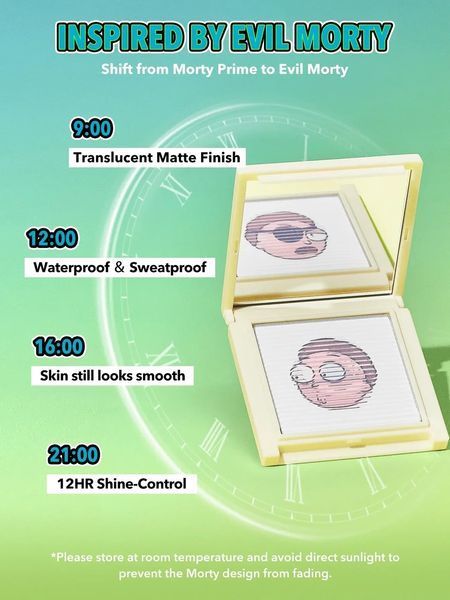 Фіксуюча пудра Sheglam RICK AND MORTY X SHEGLAM NEVER RICKING MORTY SETTING POWDER 410нрр фото