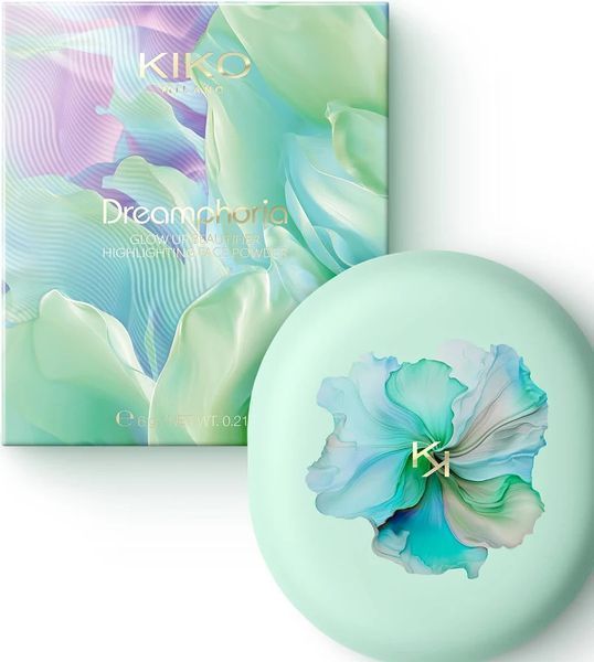 Kiko dreamphoria glow up beautifier highlighting face powder 01 - хайлайтер 565/85963 фото