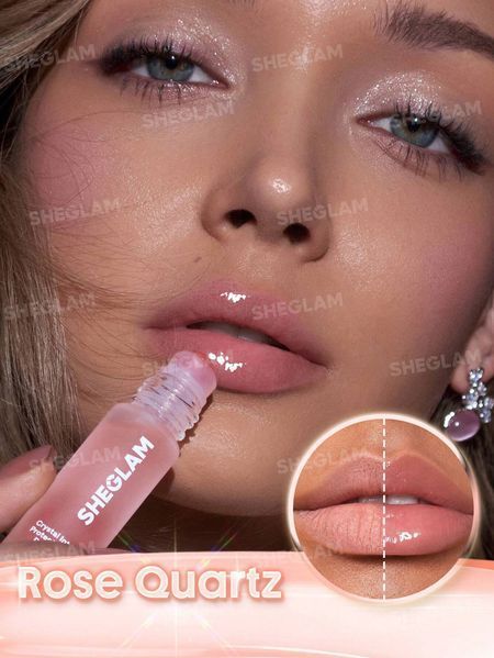 Олія для губ з роликовим аплікатором SHEGLAM Crystal Intentions Protection Mantra Roller Lip Oil Rose Quartz 499/230/88963 фото