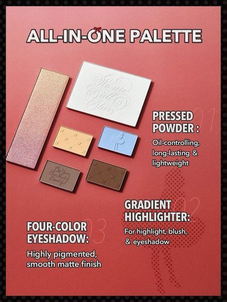 Палетка теней Мерлин Монро MARILYN MONROE X SHEGLAM DAY DREAMER FACE & EYE PALETTE 480/859666 фото